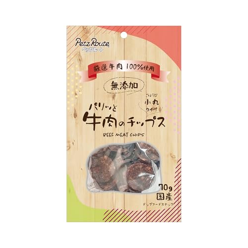Chips - 【6個セット】 ペッツルート パリッと牛肉のチップス 70g