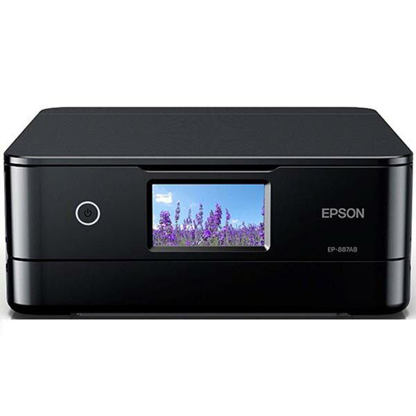EPSON EP-887AB Colorio A4カラーインクジェット複合機 EP-887AB 6色染料 ブラック コンパクト&スタイリッシュ 送料無料