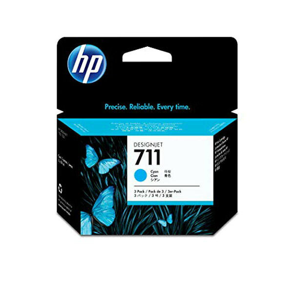 HP純正のシアンインクカートリッジ3個パック。29ml×3個入り。【特徴】●容量は1個あたり29ml【仕様】入数3個対応機種HP DesignJet T520、T120カラーシアン【使用場所】●HP DesignJet T520での使用　●HP DesignJet T120での使用【ご注意】●グリーン購入法適合商品●海外輸入品HP純正のシアンインクカートリッジ3個パック。29ml×3個入り。入数：3個HP DesignJet T520での使用、HP DesignJet T120での使用などに。