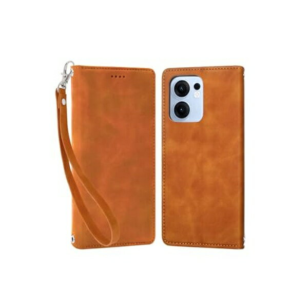乐天商城 - シズカウィル OPPO Reno13 A CPH2699 手帳型 ケース カバー アイファンデ2 ライトブラウン shizukawill