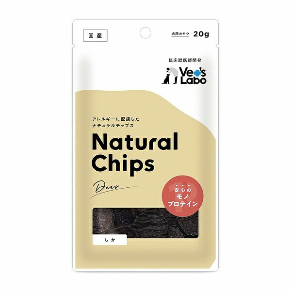 【6個セット】 Vet's Labo チップス 鹿肉 ドッグフード おやつ 犬用 プロテイン ア...
