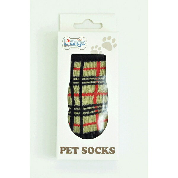 Socks - アライブ L'ange ペットソックス4足セット check beige L