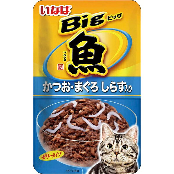 【6個セット】 いなばペットフード Bigマルウオ かつお・まぐろ しらす入り 80g TCR-32