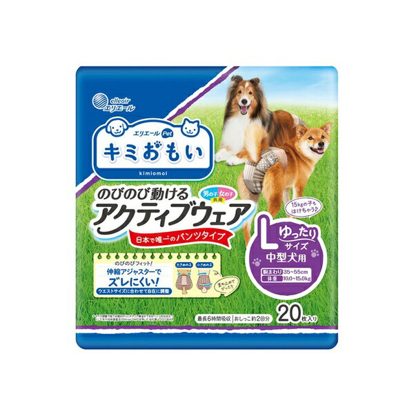 乐天商城 - 大王製紙 キミおもい のびのび動けるアクティブウェア Lゆったり 20枚