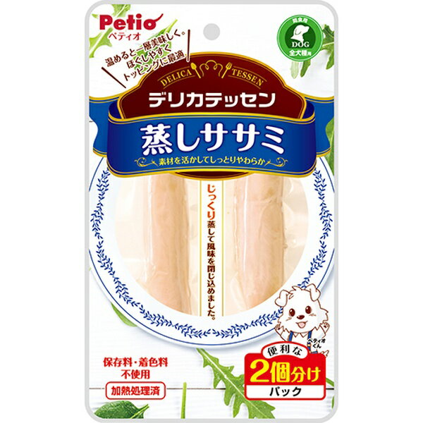 【6個セット】 ペティオ デリカテッセン ササミ ソフト ドッグ おやつ トッピング 犬用 小分け分包 ドライ フード スナック 間食