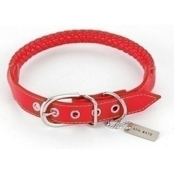 【6個セット】 MATE ADD Maniera カラー首輪 小型犬用 レッド サイズ250 散歩用 ペット首輪 犬用品