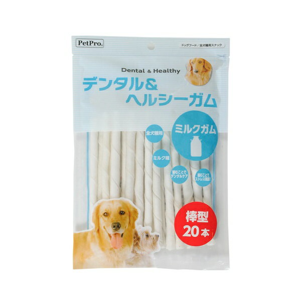 Ball Shape - 【12個セット】 ペットプロジャパン デンタル＆ヘルシーガム ミルクガム 棒型20本