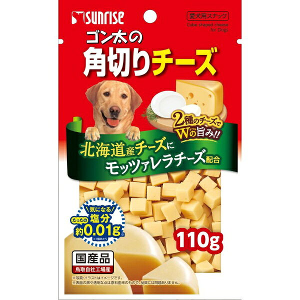 風味豊かなチーズを主原料とした嗜好性の高いスナックです。一口サイズにカットしてあるので手軽に与えることができ、おやつやしつけのごほうびにおすすめです。風味豊かなチーズを主原料とした嗜好性の高いスナックです。一口サイズにカットしてあるので手軽に与えることができ、おやつやしつけのごほうびにおすすめです。【原材料】 乳類（チーズ等)、でん粉類、肉類、糖類、穀類、品質保持剤（プロピレングリコール)、増粘安定剤（グリセリン)、pH調整剤、保存料（ソルビン酸カリウム)、香料、乳化剤、着色料（二酸化チタン、黄5、黄4)、酸化防止剤(エリソルビン酸ナトリウム、ミックストコフェロール、ローズマリー抽出物) 【保証成分】 たん白質4.0％以上、脂質4.4％以上、粗繊維2.0％以下、灰分7.0％以下、水分42.0％以下