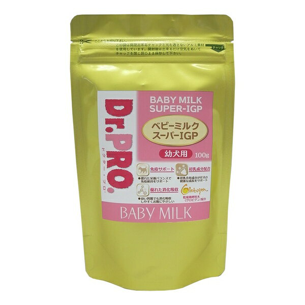 【10個セット】 ニチドウ Dr.PRO. ベビーミルク スーパーIGP 幼犬用 100g