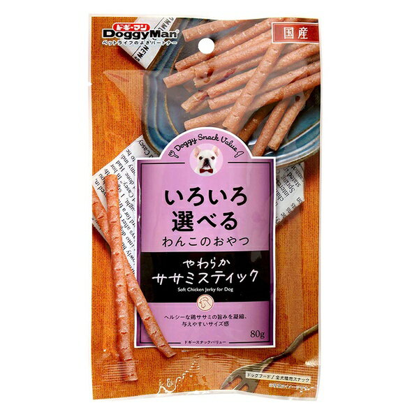 Dog Food - 【10個セット】 ドギーマンハヤシ ドギースナックバリュー やわらかササミスティック 80g