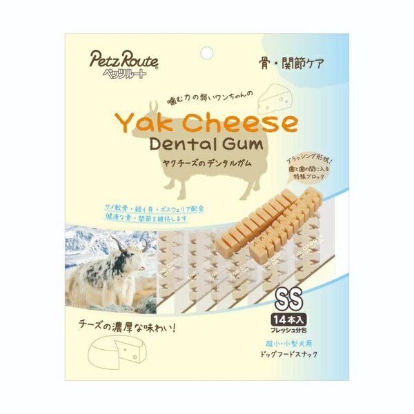 Ball Shape - 【10個セット】 ペッツルート ヤクチーズガムSS 骨・関節ケア 14本入