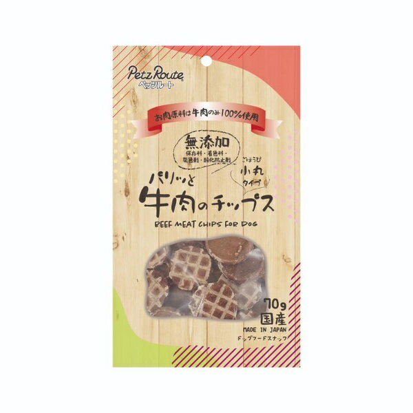 Chips - 【10個セット】 ペッツルート パリッと牛肉のチップス 70g