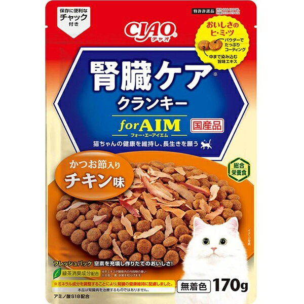Rakuten - 【10個セット】 いなば CIAO腎臓クランキー鰹節チキン170g