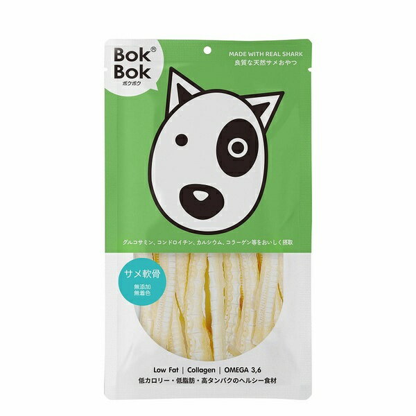サメのちからを美味しく摂取！無添加・無着色の素材系おやつです。ガリガリ噛みたいワンちゃんにおすすめ。手でパキッと簡単に手で折れますので、お好みの大きさに調整してあげましょう。［給与方法］給与量目安（1日あたり）：体重〜5kg：5g程度、体重5〜10kg：10g程度、体重10〜20kg：15g程度、体重20kg〜：20g程度・原材料：サメ軟骨・保証成分：粗タンパク質52％以上、粗脂肪4％以上、粗繊維0.1％以下、粗灰分36％以下、水分10％以下・エネルギー：224kcal/100g