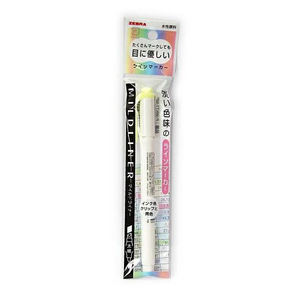 【10個セット】 ゼブラ マイルドライナー マイルドイエロー P-WKT7-MY