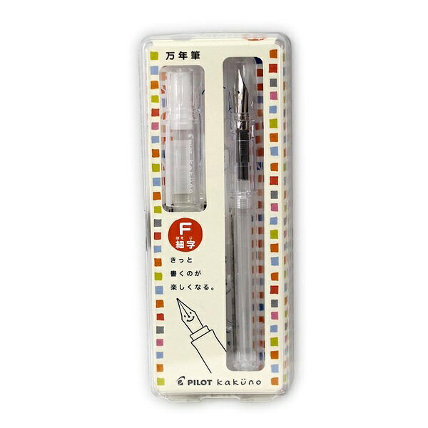 【6個セット】 パイロット 万年筆 カクノ 細字透明 FKA-1SR-NCF