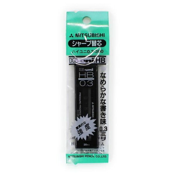 【5個セット】 三菱鉛筆 替芯ハイユニ0.3-300 1P HB