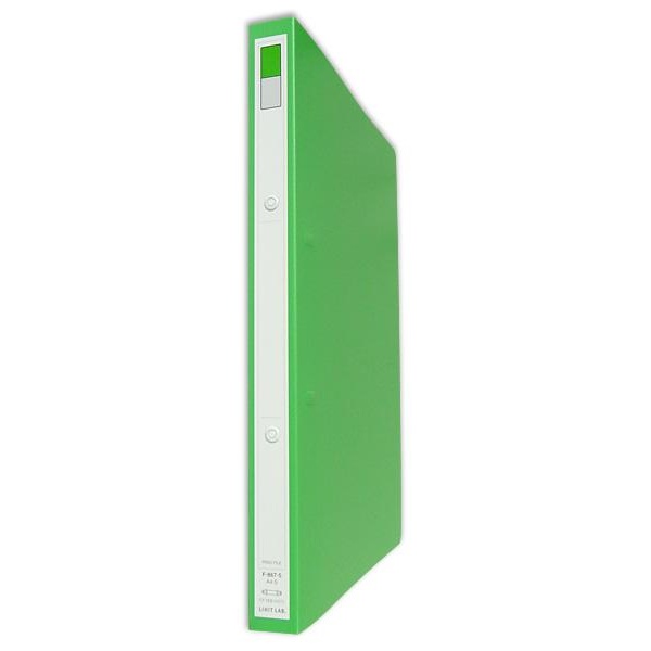 Rakuten - 【6個セット】 LIHITLAB. A4リングファイルディンプル黄緑 F-867-5