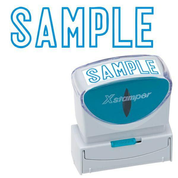  シャチハタ X2ビジネス キャップレスB型 藍 SAMPLE X2-B-10023