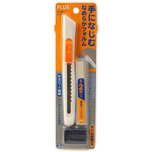 【5個セット】 プラス カッターナイフS CU-001N ホワイトWH