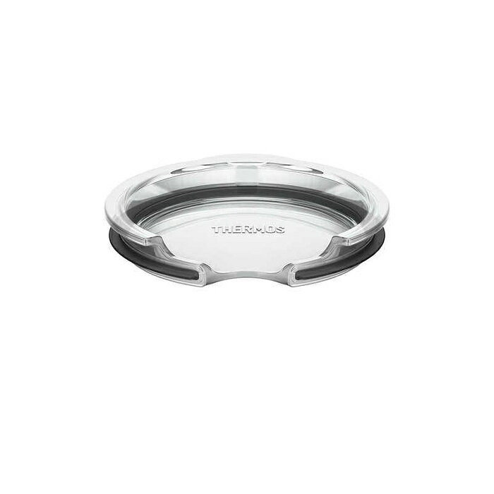 ●中身が見えるクリアカラーの、マグカップ専用フタ。THERMOS製の真空断熱マグカップに対応しています。パッキン一体でお手入れしやすい！食洗機対応です。