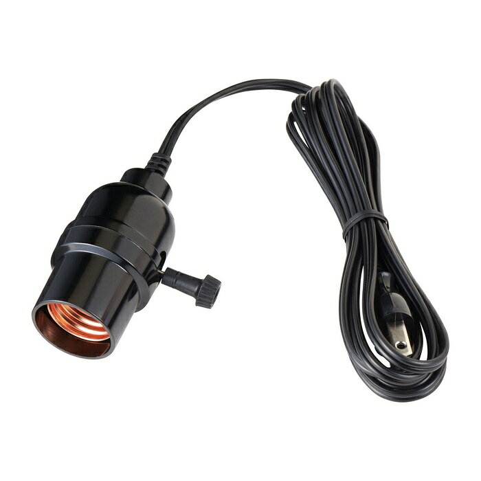 ●電球は60W以下のものをご使用ください。仕様■定格：125V　6A■口金：E26■コード長：約1.8m■スイッチ付