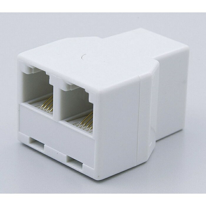 ELPA 電話分配コネクタ TEA-003 モジュラージャック 兼用 朝日電器 TEA003 テレホン 配線用品 通信ケーブル オフィス…