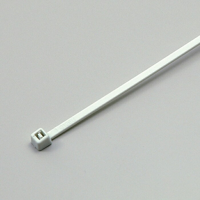 ●耐熱・耐候性●熱や紫外線に強く、屋外で使える仕様■全長：300mm■幅：4.8mm■最大結束内径：76mm■引張強度：22.2kg■使用温度範囲：-40℃〜+120℃■材質：66ナイロン(熱安定剤・紫外線遮蔽剤入)■100本入