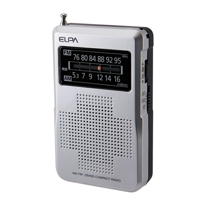【3個セット】 エルパ(ELPA) AM/FM コンパクトラジオ ER-C67F