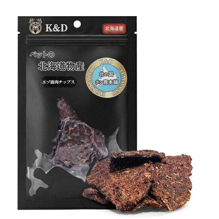 【3個セット】 K&D エゾ鹿肉チップス 30g auc-ulmax-12381559 ウルマックス 楽天市場店 パッケージ画像