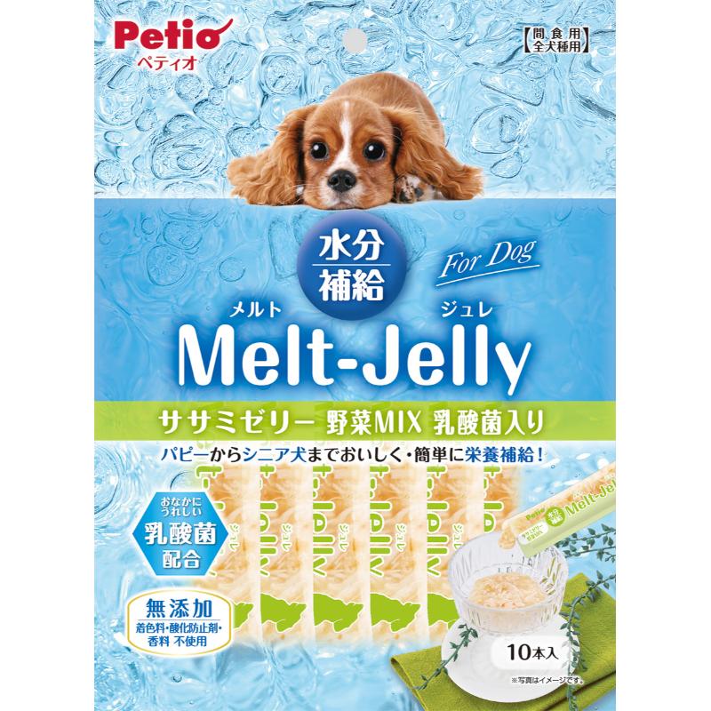 ペティオ ForDog ミゼリー 野菜MIX 乳酸菌入り 10本入 犬用おやつ ドッグフード 間食 水分補給 ゼリー