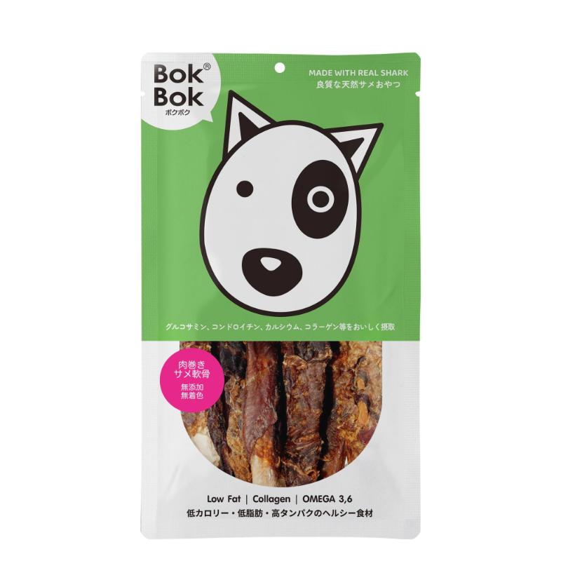 BOKBOK 軟骨おやつ 犬用 関節サポート グルコサミン カルシウム コンドロイチン配合 ドッグフード おやつ 間食