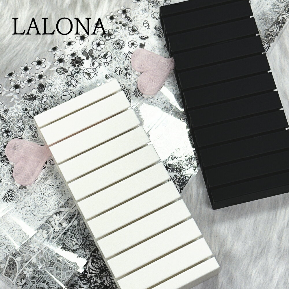Rakuten - わけあり [ LALONA ]ネイルホイルホルダー( ホワイト/ブラック ) ホイル収納/ネイルアート/転写フィルム/ネイルホイル/韓国ネイル