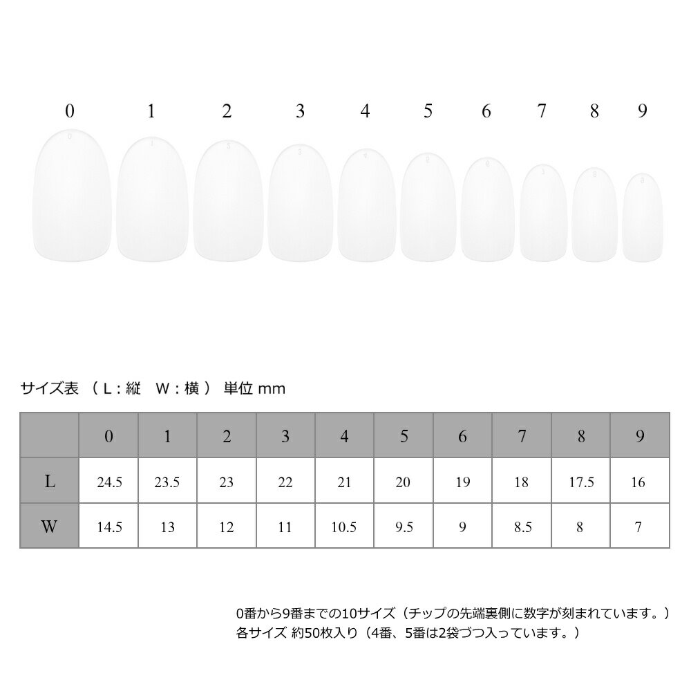 ラローナ [ LALONA ] サンディングオーバルチップ ( 600枚入 ) ネイルチップ / ジェルネイル / サンディング不要