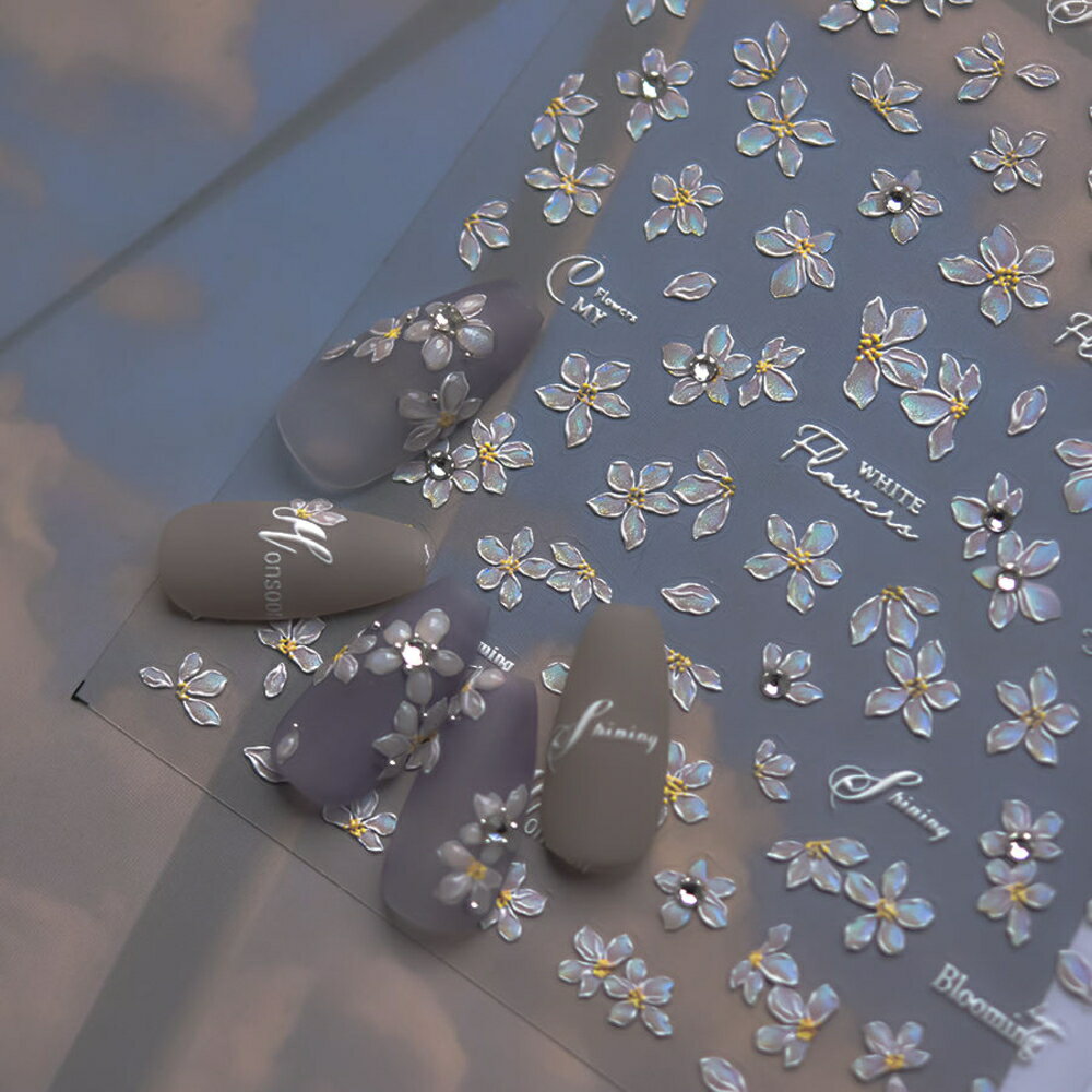 Rakuten - ラローナ［ LALONA ］3Dネイルシール ストーン付き 桜ホログラム ( to3979 ) ジェルネイル/韓国ネイル/簡単ネイルアート/セルフネイル/さくらアート