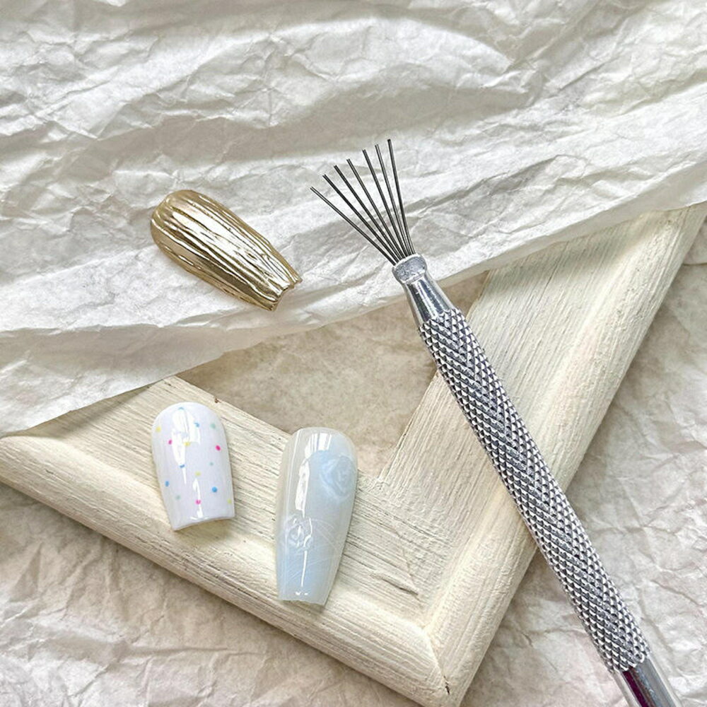 ラローナ［LALONA］バカラネイルも簡単ブラシ ( 7ピンブラシ ) ( 1本 ) ジェルネイル/ネイルアート/ス..