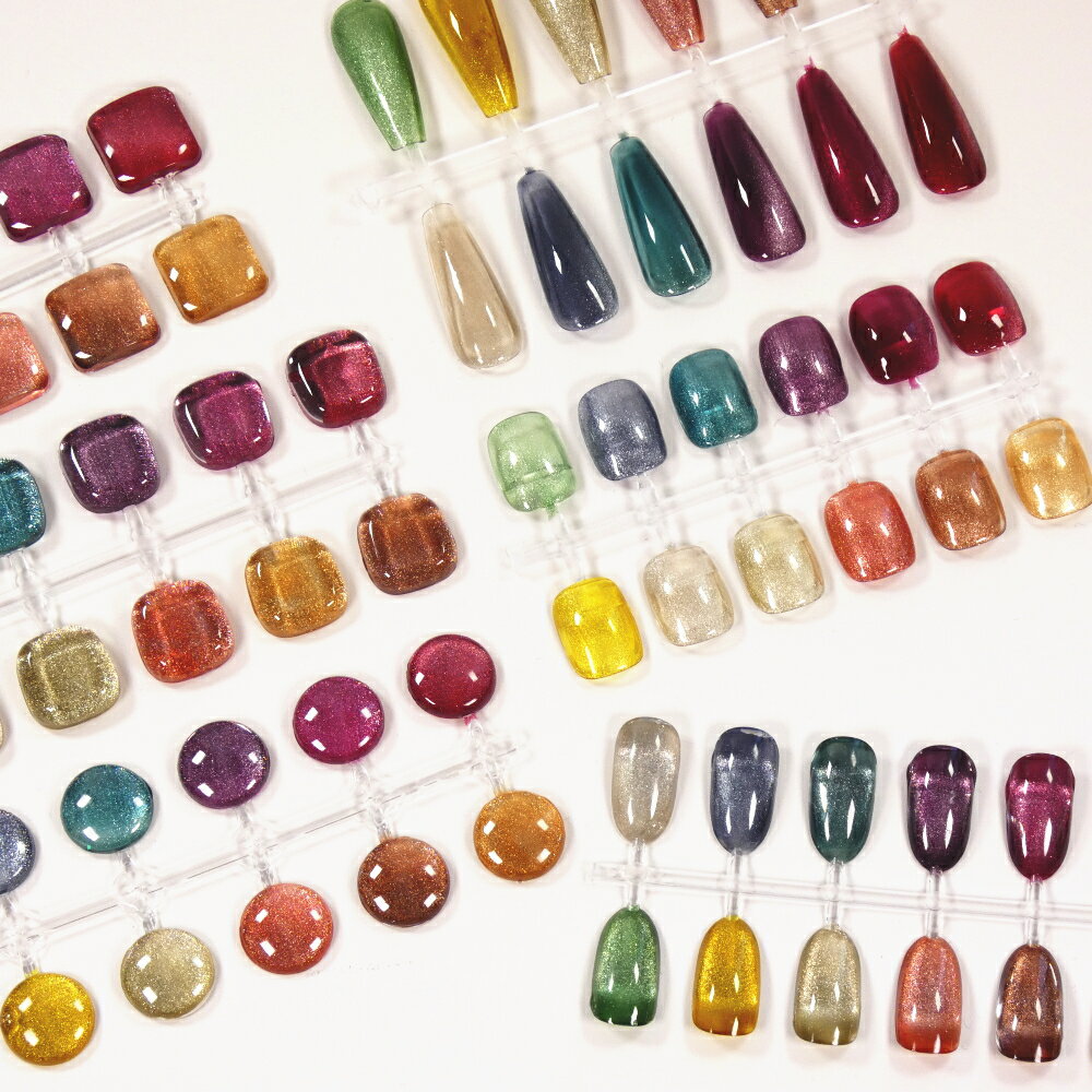 ラローナ [ LALONA ]可愛いカラーチャート ( 6タイプ ) ジェルネイル / カラーサンプル / カラー見本 / カボション / 熊 / リボン / ハート