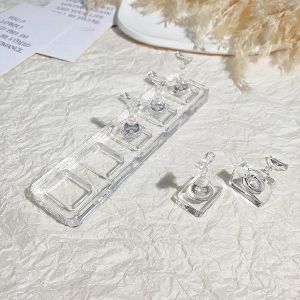 ラローナ[LALONA] マグネット無しネイルチップスタンド( 5個＋ベース )ネイルチップ作成/マグネットアート/マグネットジェル/ハンドメイド...