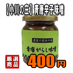 【小川の庄】農家の家伝の味！ 青唐辛子味噌（140g）