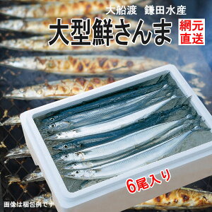 産地直送 三陸生サンマ 鎌田水産 大型鮮さんま 6尾 k14