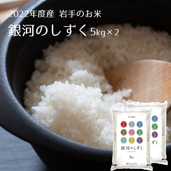 【新米】岩手県産 銀河のしずく5kg×2 純情米いわて 2022年度産 令和4年度産