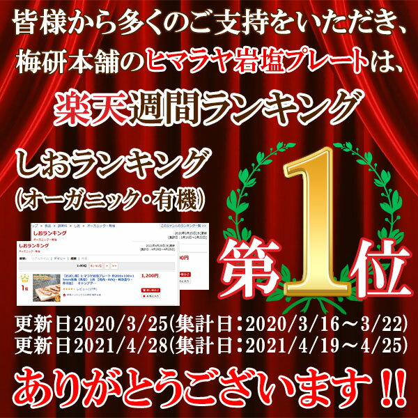 【訳アリ】ヒマラヤ岩塩プレート 約200×100×15mm前後（角型） 5枚 【焼肉・焼き肉・BBQ・刺身盛り・寿司皿】　キャンプ グッズ ベランピング グリル ごはん 七輪 3