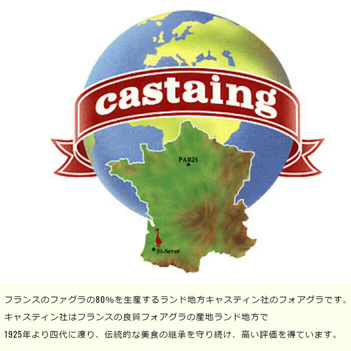 【フランス名門キャスティン社】castaing フォアグラ　ムース（ピューレ）フォアグラ320g 詰め合わせ 珍味 ギフト 贈り物 食品　おしゃれ プレゼント お礼 お祝い お歳暮 送料無料 ※