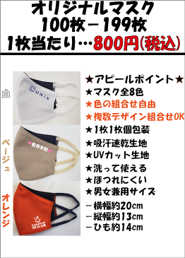 UVカット 速乾性 洗える ユニセックス 3D ストレッチ 日除け 立体マスク カラーマスク 送料無料 二層 ほつれにくい 3M製生地 オリジナルプリントマスク 名入れマスク 会社マスク 営業マスク ビジネス
