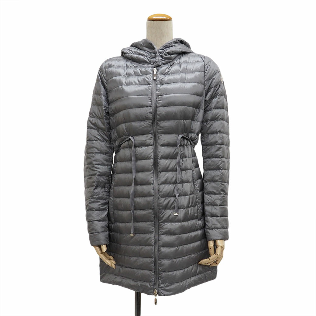 モンクレール バルベル ダウンコート グレー 4931299 レディース XXS～XS位 ロングダウンジャケット MONCLER【中古】