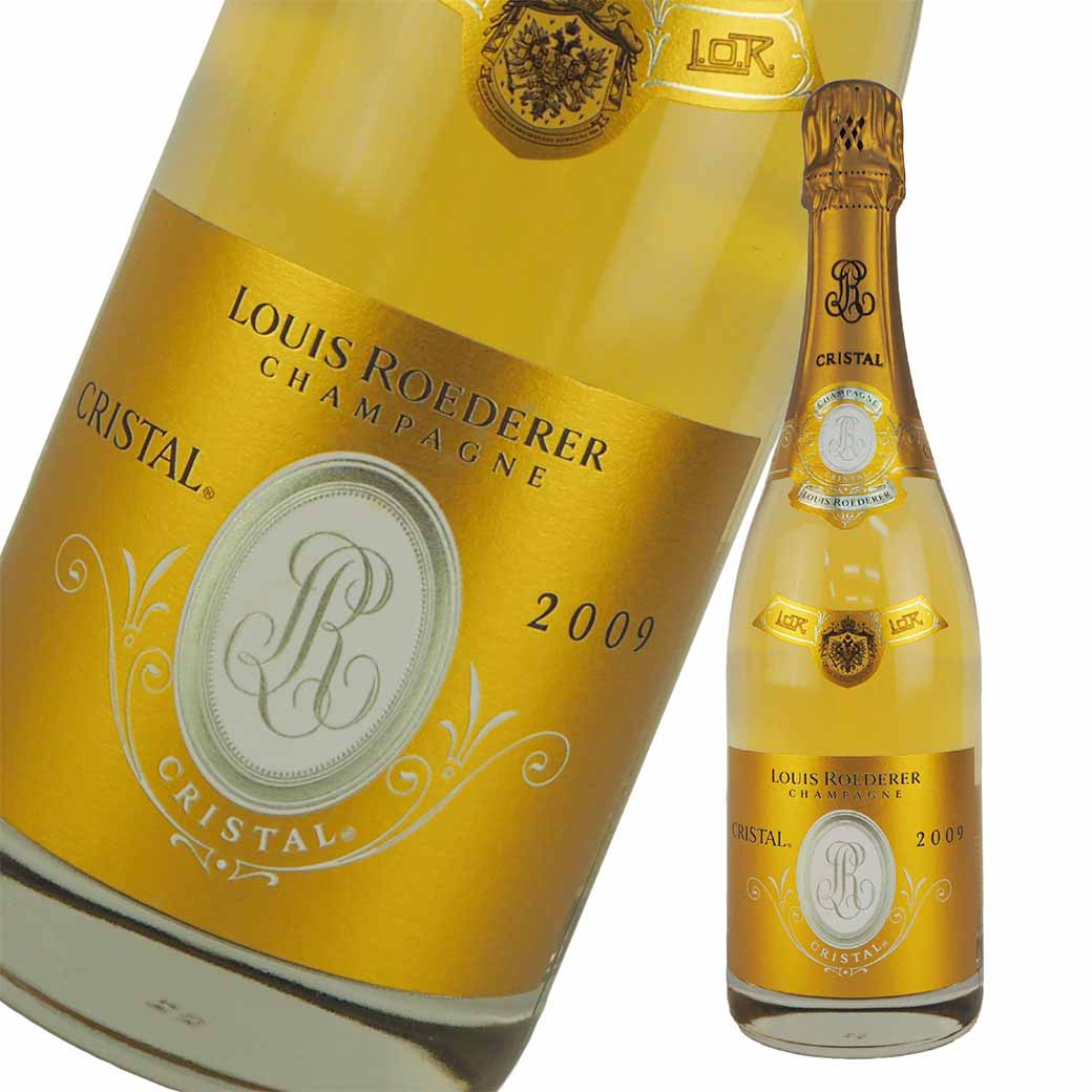 ルイロデレール クリスタル 2009年 750ml 白シャンパン 箱なし LOUIS ROEDERER【未開栓】【中古】【二次流通品】