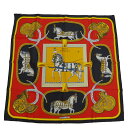 エルメス カレ90 スカーフ GRAND APPARATJacques Eudel 馬 白馬 レディース HERMES【中古】