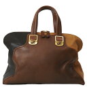フェンディ カメレオン バッグ ショルダーストラップ欠品 ハンドバッグ ブラウン 8BL110 レディース FENDI 【中古】