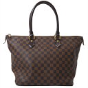 ルイヴィトン サレヤMM バッグ ダミエ・エベヌ N51182 レディース ダミエ・エベヌ・キャンバス トート LOUIS VUITTON【中古】