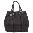セリーヌ ピロー バッグ ダークブラウン レディース レザー ハンド ショルダー CELINE【中古】